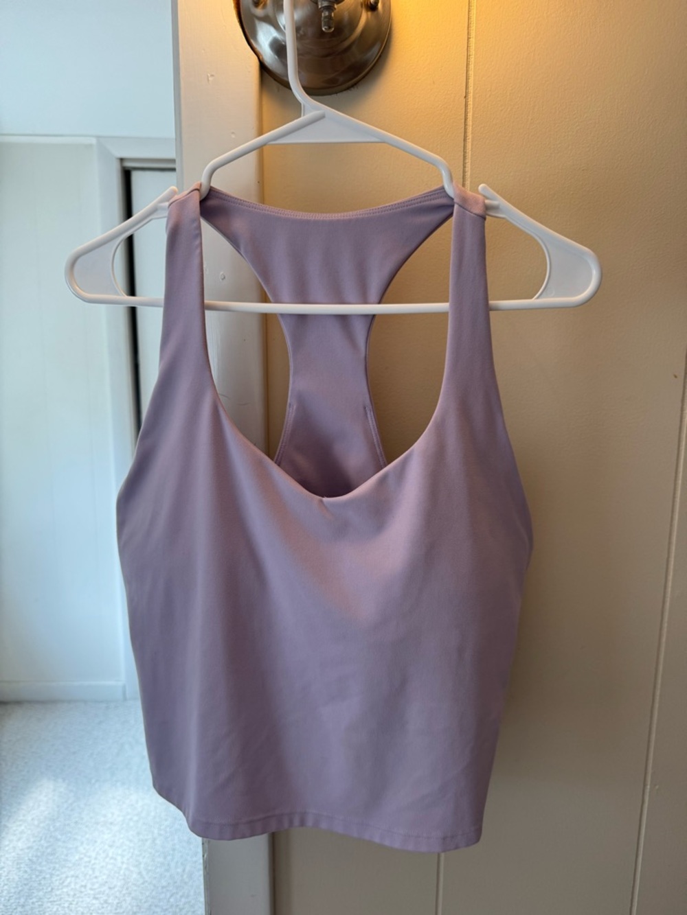 Fabletics Lavender Racerback Tank Top